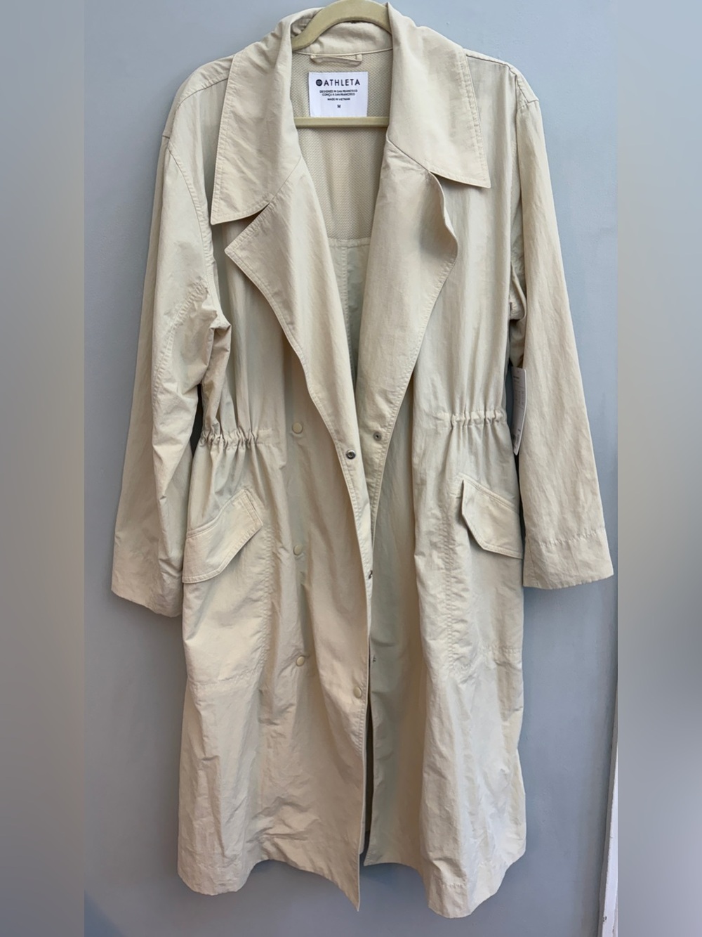 *New* Athleta Luna Trench Jacket, Size Medium - Picture 3 of 6